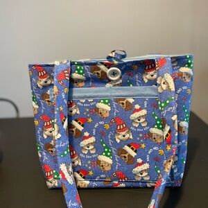 Christmas Puppies Shoulder Bag